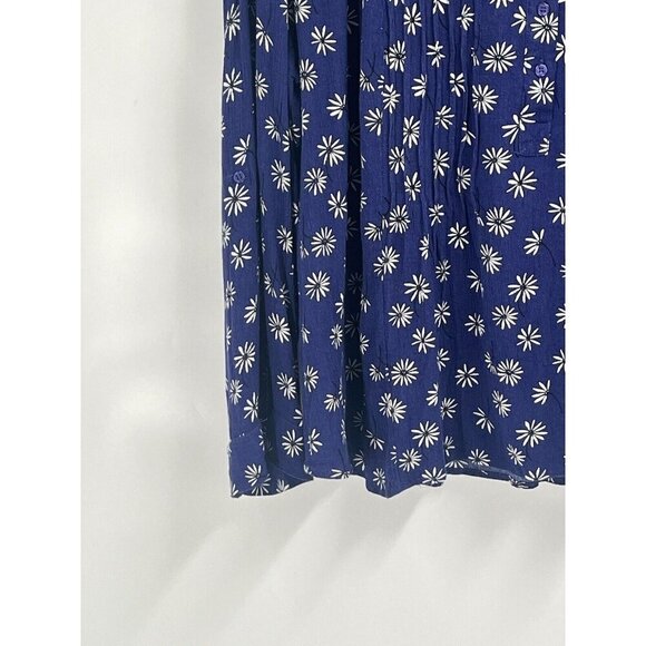 Market & Spruce Blue Floral Flowy Boho Shirt Sz 3X - Picture 2 of 6